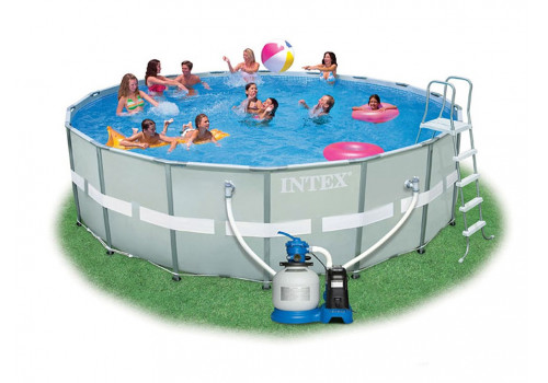 28336 Каркасный бассейн 28336 Intex 549 х 132 с полным комплектом +хлоргенератор
