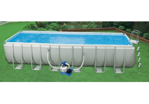Бассейн каркасный Intex Rectangular Ultra Frame Pool, 732х366х132 см 28362