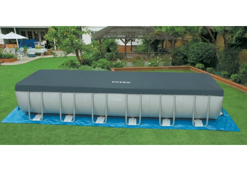 Бассейн каркасный Intex Rectangular Ultra Frame Pool, 732х366х132 см 28362