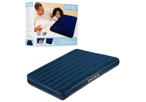 Полуторный надувной матрас Intex Classic Downy Bed (Full), 137х191х22 см 68758
