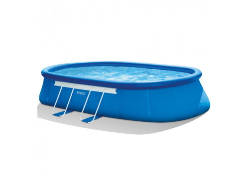Каркасный бассейн Oval Frame Pool, 610х366х122 см + фильтр-насос + аксессуары 28194/54934