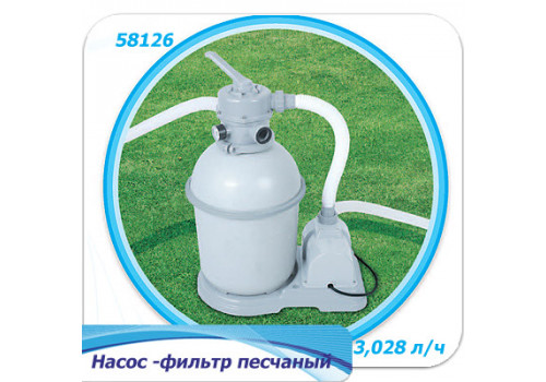 57242 Надувной бассейн BestWay, 457х122см, фильтр-насос песч 3028 л/ч