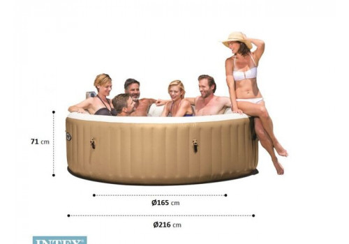 Надувной джакузи Intex 28428 PureSpa Jet Massage (216х71 см)