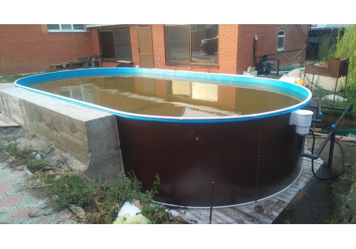 Морозоустойчивый Бассейн Лагуна 400х300х125 см вкапываемый 36624401