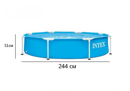 Круглый каркасный бассейн Intex 244х51см (28205)