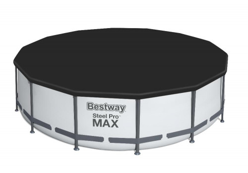 5612X Bestway Круглый каркасный бассейн 427х122см+фильтр-насос, лестница, тент