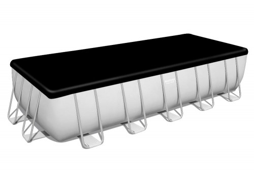 5611Z Bestway Прямоугольный каркасный бассейн 640х274х132см+фильтр-насос, лестница, тент