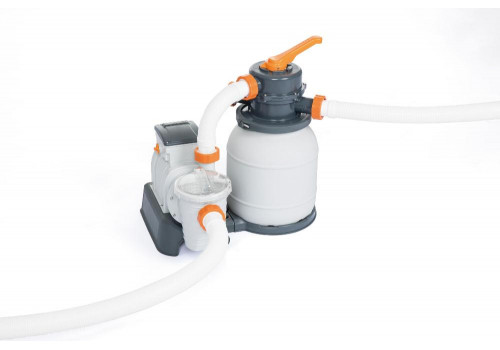 5612B Bestway Прямоугольный каркасный бассейн 640х274х132см+фильтр-насос, лестница, тент