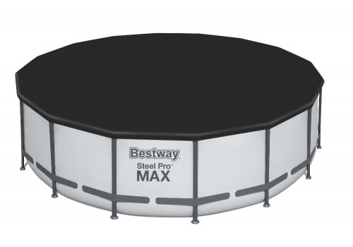 5612Z Bestway Круглый каркасный бассейн 488х122см+фильтр-насос, лестница, тент