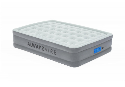 BestWay 67706 Двухспальная кровать 152х203х46см встр.насос 220В с автоподкачкой, до 300кг
