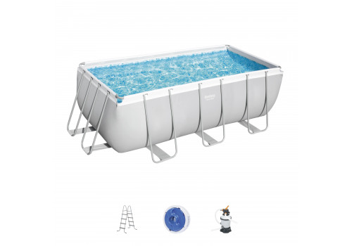 56457 Каркасный бассейн Bestway 412х201х122 см (видео, песч. фильтр-насос 220В, лестница)