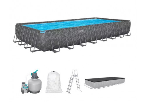 561KJ Bestway, Каркасный прямоугольный бассейн APX-365, 956х488х132см