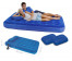 67374 Bestway Надувной матрас Flocked Air Bed With Air Pump(Queen) 203х152х22 см с ручным насосом и 2 подушками